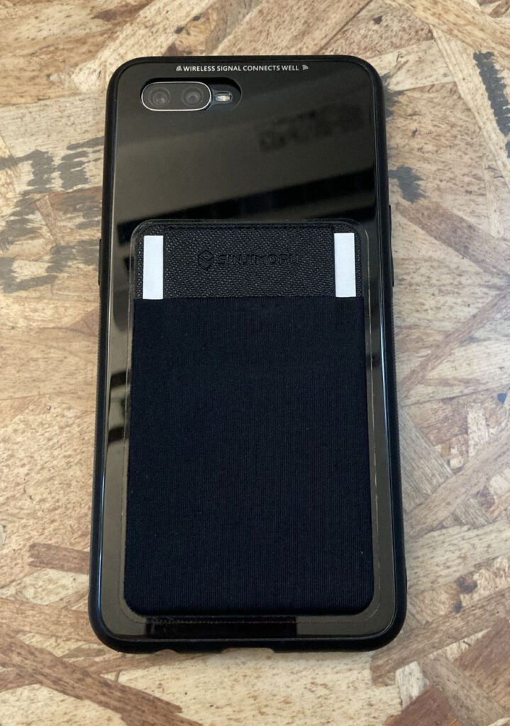 人気ブランドの新作 Sinjimoru 名刺入れ iPhone アンドロイド スマホに張り付ける Suica 定期 パスケース 張り直し便利  カード入れ Card Holder Sinji Pouch L-FLAPグレー qdtek.vn